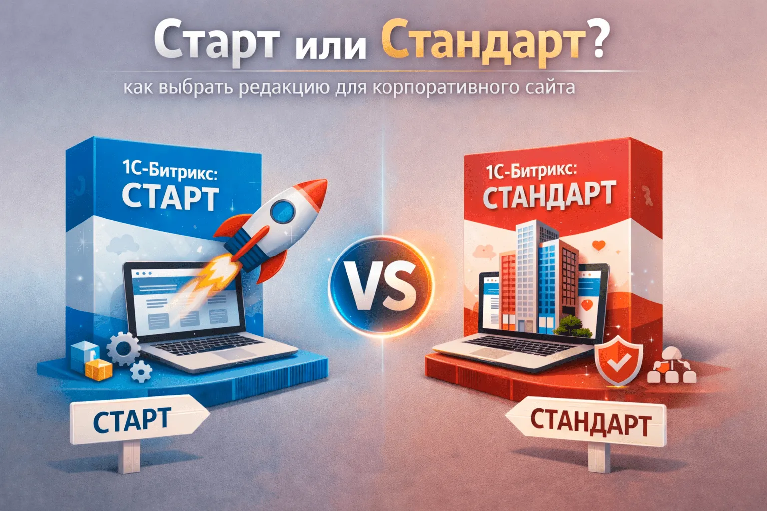 Старт или Стандарт: как выбрать редакцию для корпоративного сайта в Кургане